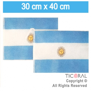 BANDERA ARGENTINA 30CM ANCHO X 40CM LARGO FISELINA (PACK X 5 unid)